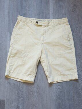 Brooks Brother 100% Cotton Yellow Bermuda Short - Size W34